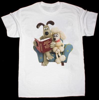 Vtg Wallace  Gromit Gift For Fans Cotton S-5XL White Unisex Shirt AP407 Unisex T-Shirt