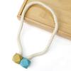 1 Pair Magnetic Curtain Tiebacks, Woven Rope Curtain Tiebacks, Decorative Curtain Holders, Drapery Holdbacks for Living Room Bedroom