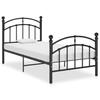 VidaXL Bed Frames Black Metal 100x200 Cm,
