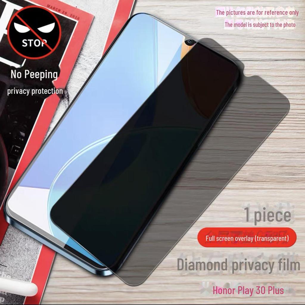 Full Screen Tempered Film for Play 30 Plus/20 Pro/20/9A - Anti-Blue Light, Anti-Fingerprint, Anti-Peep - 30M