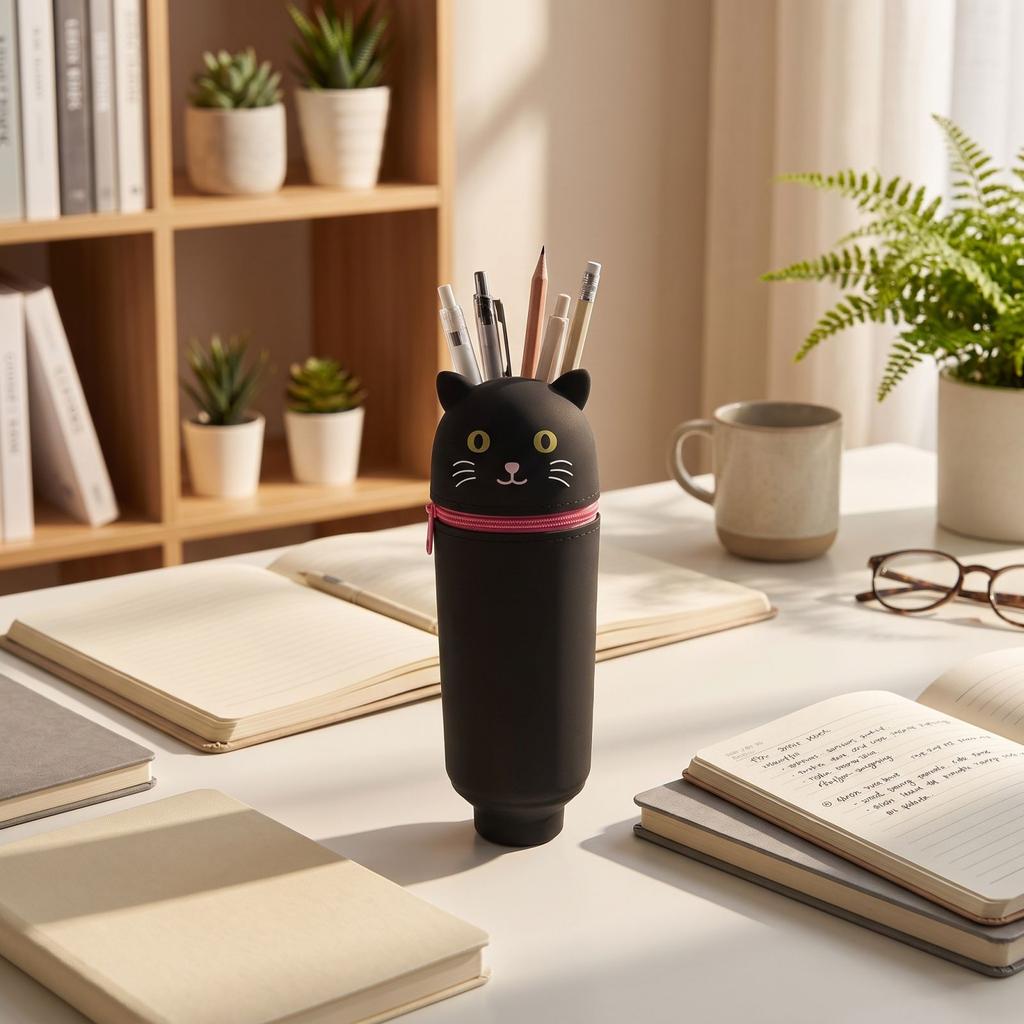 Silicone Expandable Pencil Case Pen Holder for School Supplies