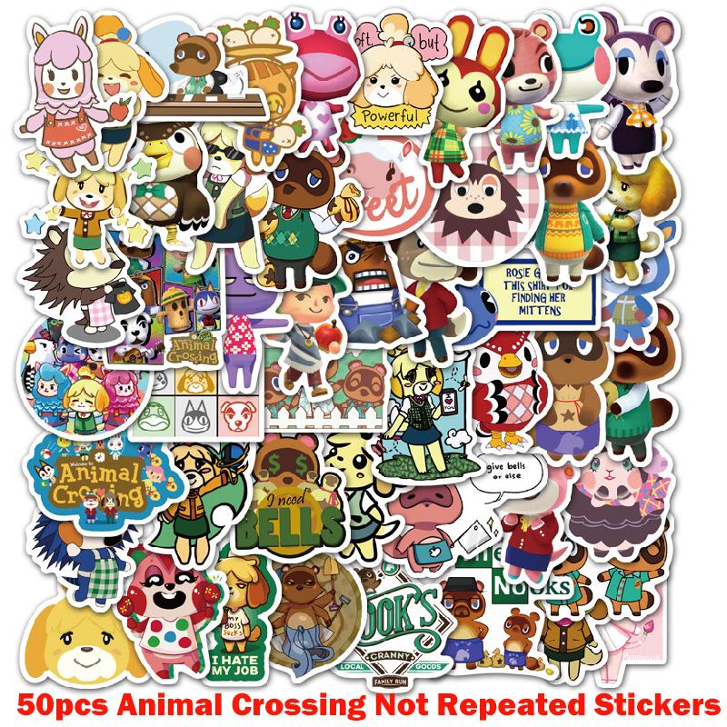 

Crossing Animal 50pcs Stickers Graffiti Sticker Waterproof Skateboard Bike Phone 50pcs