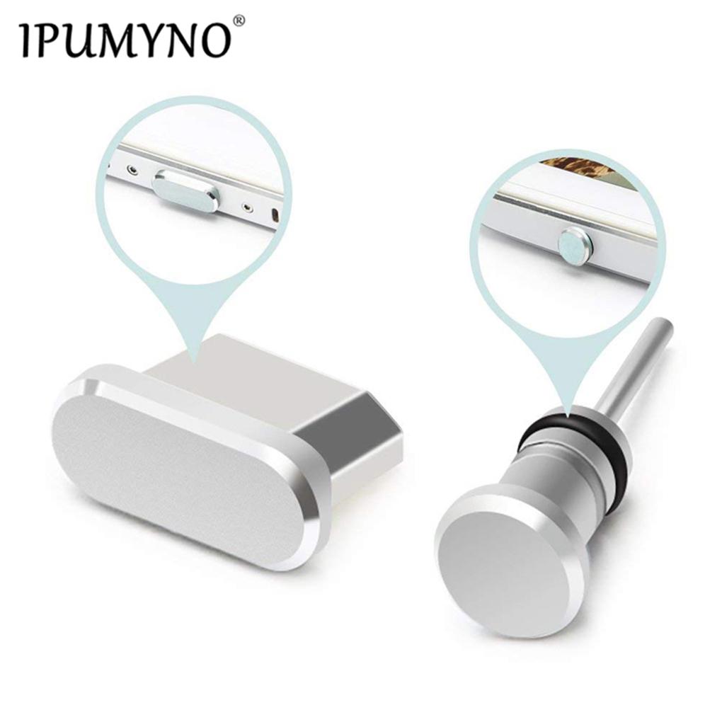 2PCS/Set Charging Port + Earphone Port Dust Plug Replacement for Android Mobile Phone 3.5mm Headset Stopper