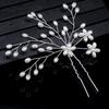Cross-Border Bride Hair Braiding Handmade Pearl U-Shaped Hairpin Pin Hairware