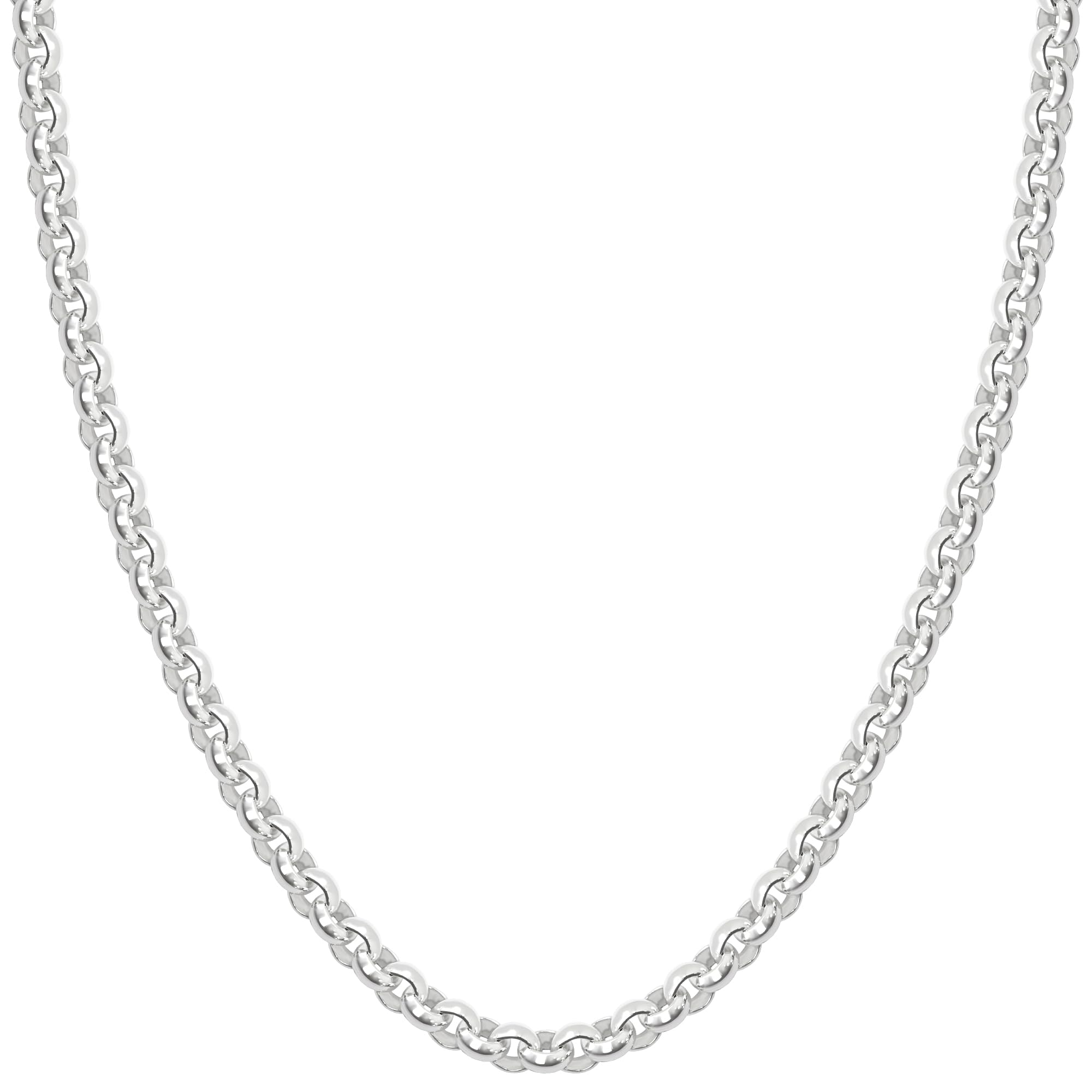 

Серебряное ожерелье-цепочка ролло из серебра 925 пробы для мужчин и только цепочка [Синдзюку Кура] Цепочка, прибл.. Ширина 3,2 мм, 40-60 см (50см) Длинный, Женский, Простой,