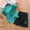 Children's Short-sleeved Suit Running Sportswear Quick-drying Boys and Girls Summer Thin Pullover Shorts Children's Two-piece Suit