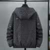 European High-End Jacquard Hooded Streetwear Jacket - Men's Trendy Fashion for Spring/Autumn 2024