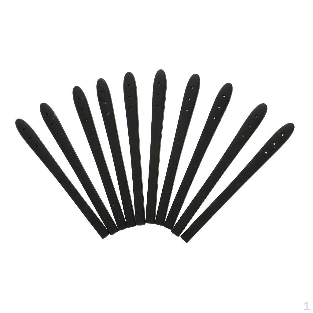 

Pack of 10 Silicone Rubber Eyeglasses Spectacle Temple Cover End Tips Ear Socks Tubes Replacement