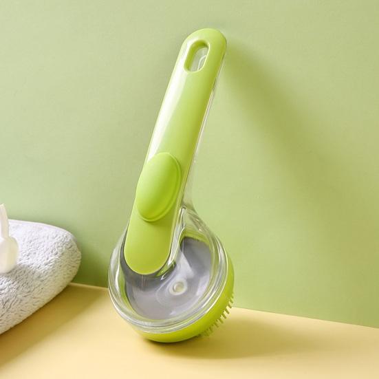 Evcil Hayvan Banyo Fırçası Sabun Şampuan Kabı Yumuşak Fırça Başlığı Ölü Deri Gevşek Tüy Temizleme Köpek Kedi Banyo Masajı Bakım Fırçası