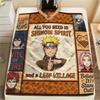 1PC Naruto Patterned Flannel Blanket Suitable For All Seasons For Home Decor Warmth And Comfort Gifts Holiday Present