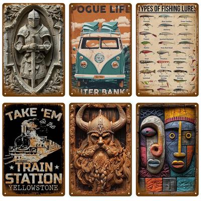 Metal Sign Poster Plates Bar Retro Wall Art Tin Sign Interior Outdoor Aesthetic Room Vintage Home Decor Items Decoration Luxu