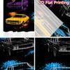 2D Flat Printing 2pcs Curtain Party Window Curtains Colorful Classic Cars Digital Printed Polyester Drapes Festive Curtains