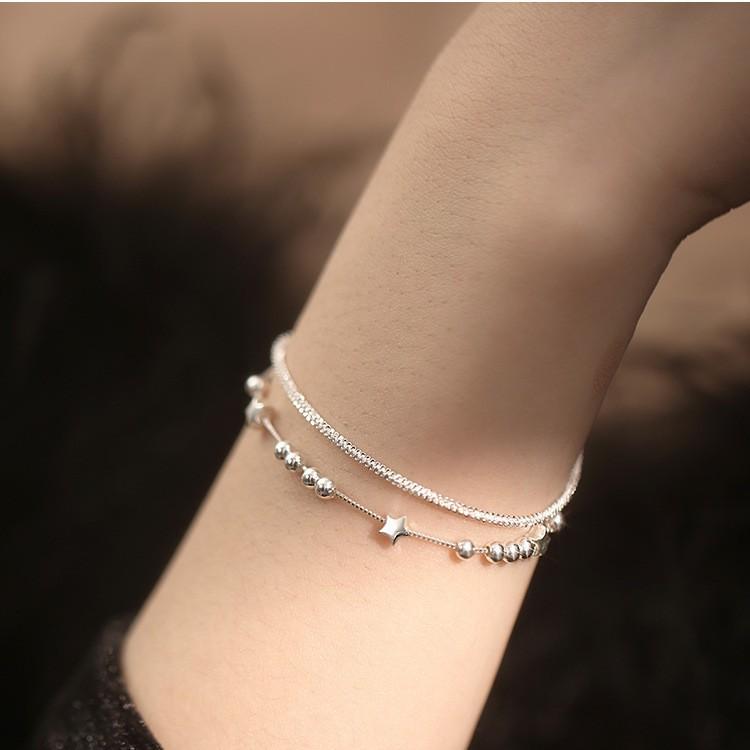 Double-layer Gypsy Star Bracelet Female Korean Version Niche Exquisite Sparkling Bracelet Gift