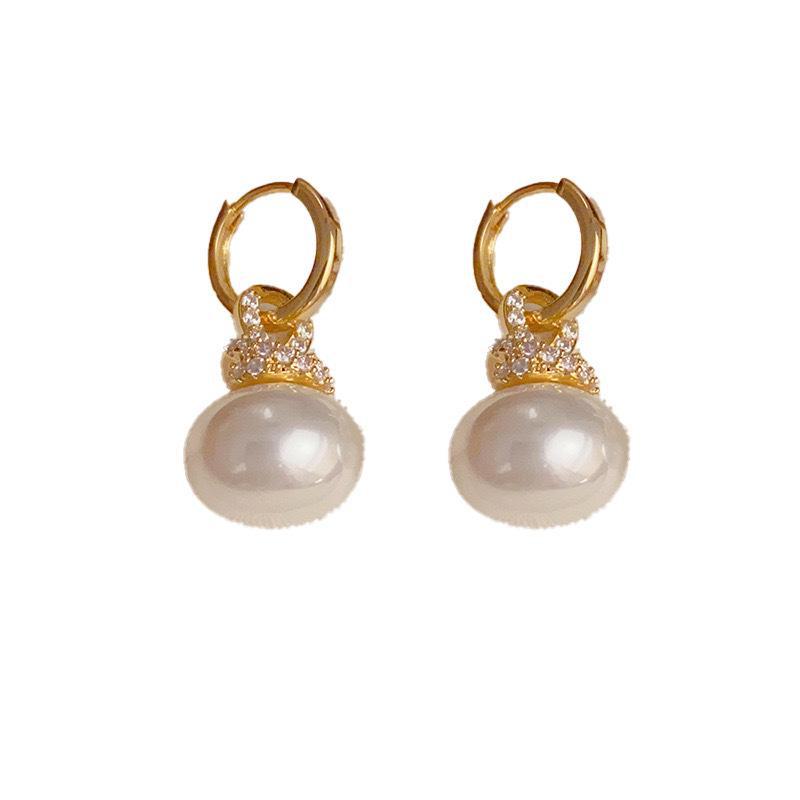 2024 Korean Fashion Bread Bead Earrings: Easy Luxury and Trendy Design