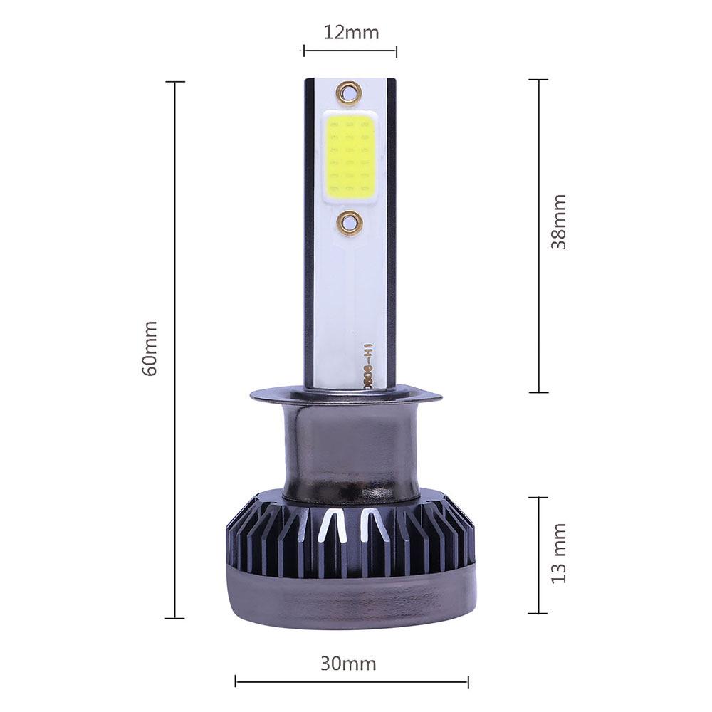 

Мини-светодиодные фары без вентилятора для автомобиля: Высокая яркость COB, мощный свет противотуманных фар 6000K