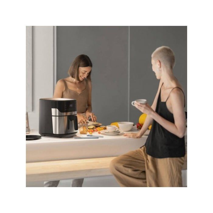Universal Blue Air Crispy 6006B Freidora de Aire 6.5L Negra/Inox