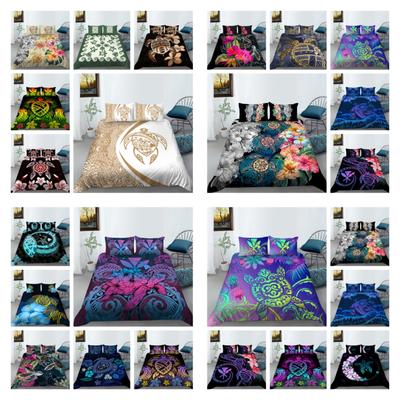 Home Bedclothes 3D Sea Turtle Print Bedding Suit Bedspreads Quilt Cover Bedding Set Cartoon Pillowcase