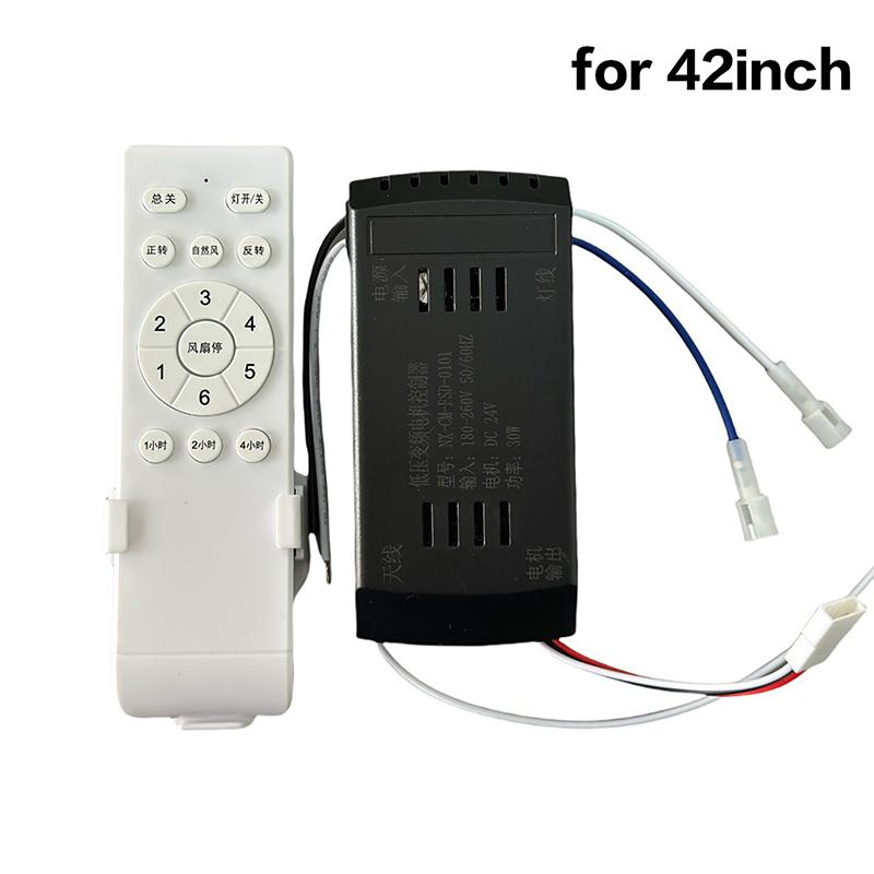 1Set Remote Control With Receiver 6 Speed + Timing Low Voltage Frequency Conversion Ceiling Fan Remote Control Receiver
