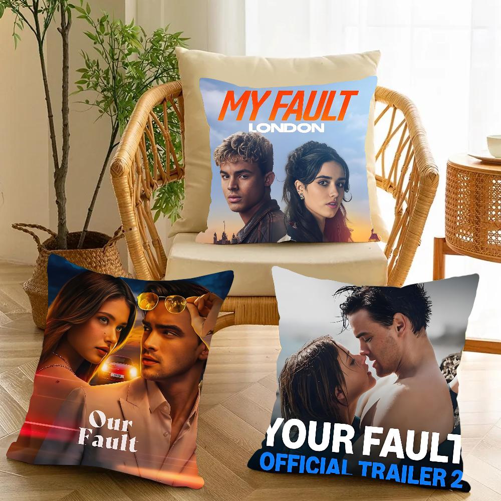 FILM O-Our Fault Pillow Case Cute Room Home Office Decor Protective Pixel Covers Without Game Pillow-Insert