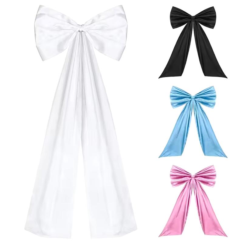 Striking Atmosphere Decoration Satin Bow Decorations For Birthday Baby Shower Wedding Parties Elegant Room Backdrop For Girls