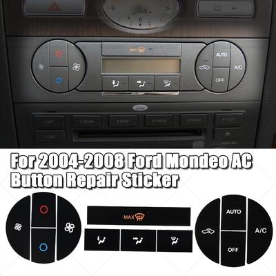 For Mondeo 04-08 Sticker Suitable For Ford Mondeo 2004-2008 Repair Worn Button Rotary AC Switch Button Repair Sticker