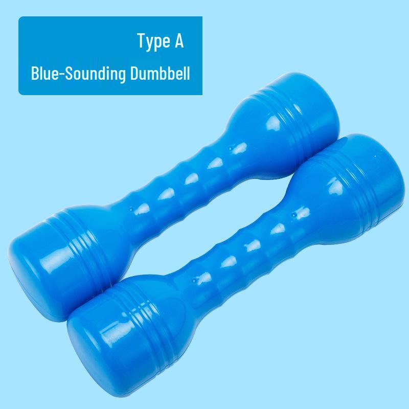 Children's Large Sounding Plastic Dumbbells for Dance and Exercise