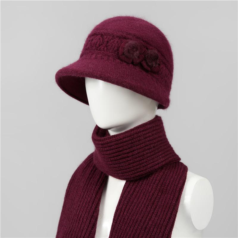 Hat women's autumn and winter warm knitted wool hat winter new hat
