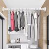 1Pcs No Punch Nail-free Telescoplc Clothing Rod  for Bedroom Curtain Wardrobe Closet