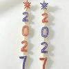1 Pair/Set Fashion 2027 Digital Earrings 2027 Number Pendant Earrings  Celebration Holiday