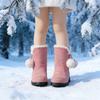 Fashionable And Cute Fleece,lined Warm Cotton Boots For Girls