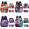 Inside Out Brain Characters Kids School Backpack Set For Students Elementary