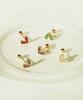 Minimalpiercing 14K Bling Lovely Heart Piercing Earrings