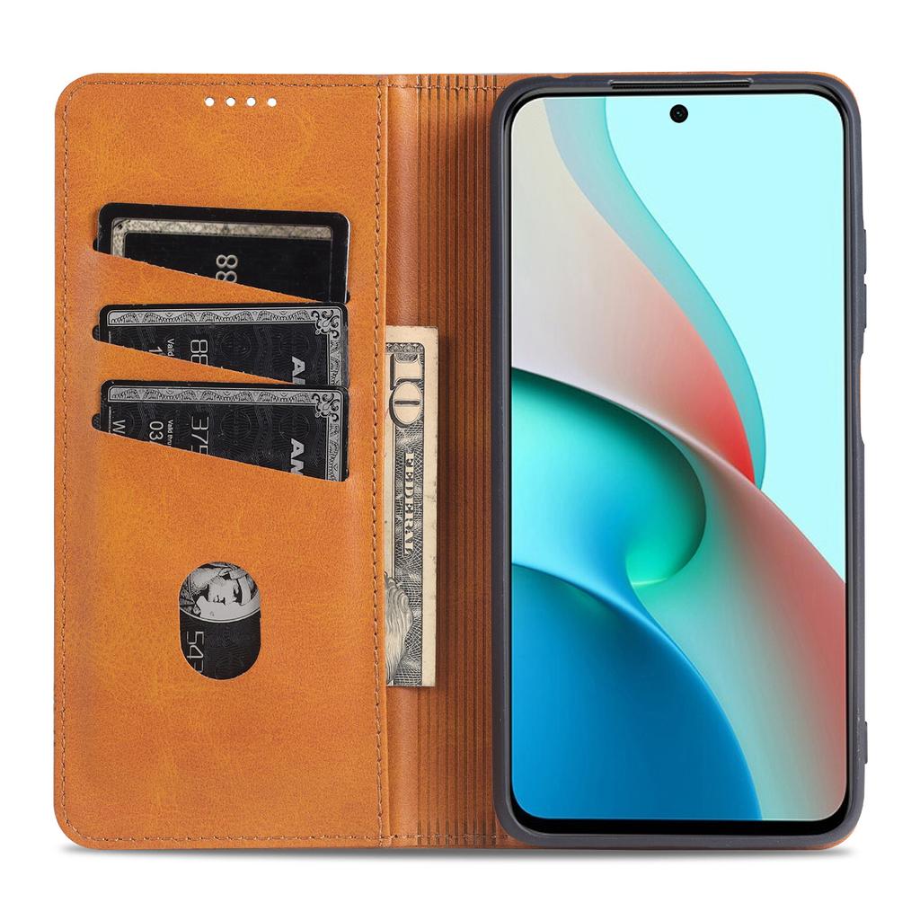 Deluxe Magnetic Adsorption Leather Fitted Case for Xiaomi Redmi Note 10T 5G Flip Cover Protective Case Capa Fundas