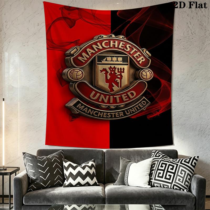 Manchester Football Club Crest Threepiece Set 1 Duvet Cover 2 Pillowcase Without Core Bedding Set Soft And Comfortable