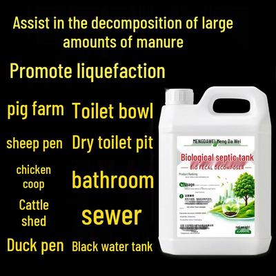 Septic Tank Decomposer & Deodorizer: Dry Toilet and Pipe Cleaner