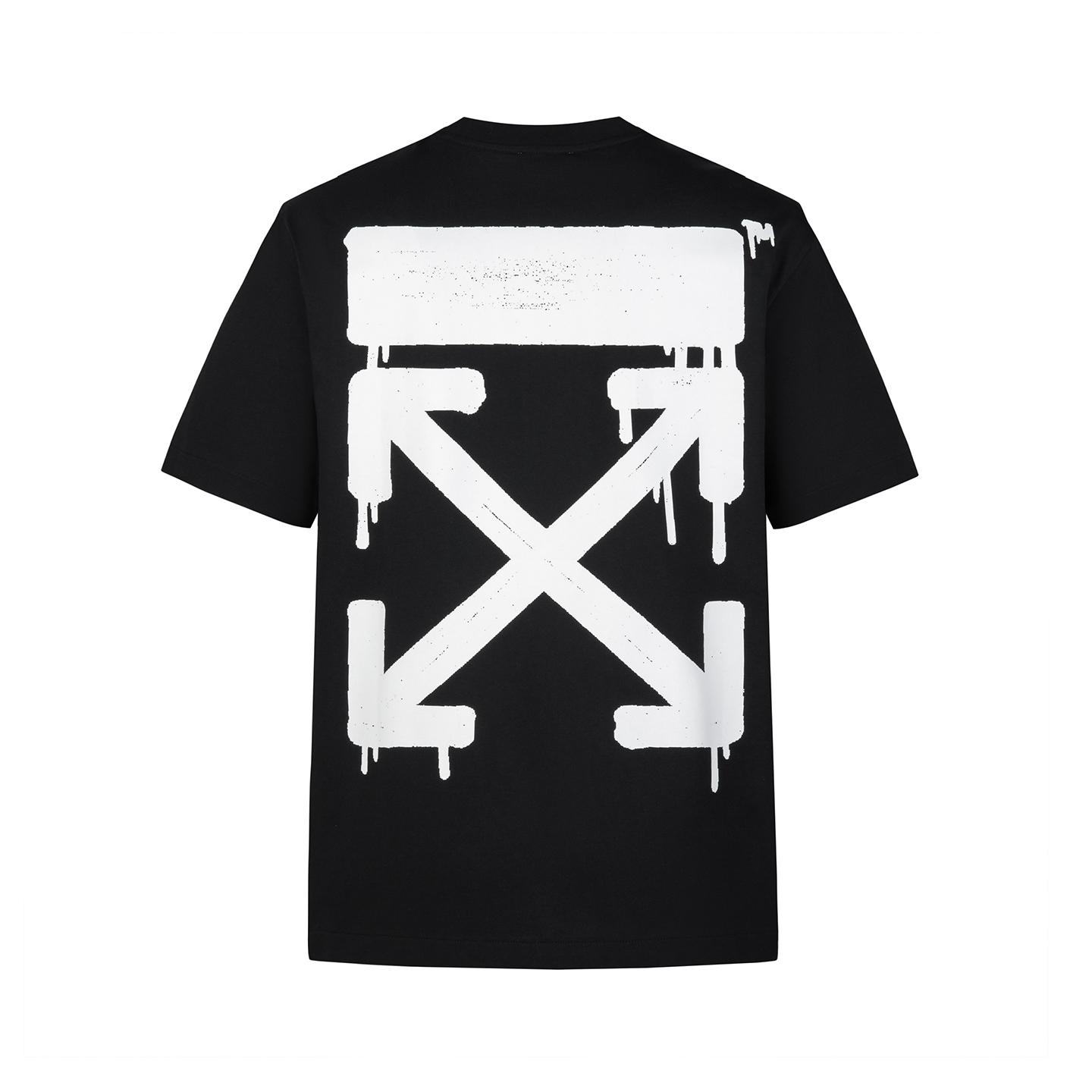 

Off-White Classic White Ink Graffiti Fashion Light Luxury Trendy Versatile T-Shirt Unisex T-Shirt OFFTE03ILOGMQ S