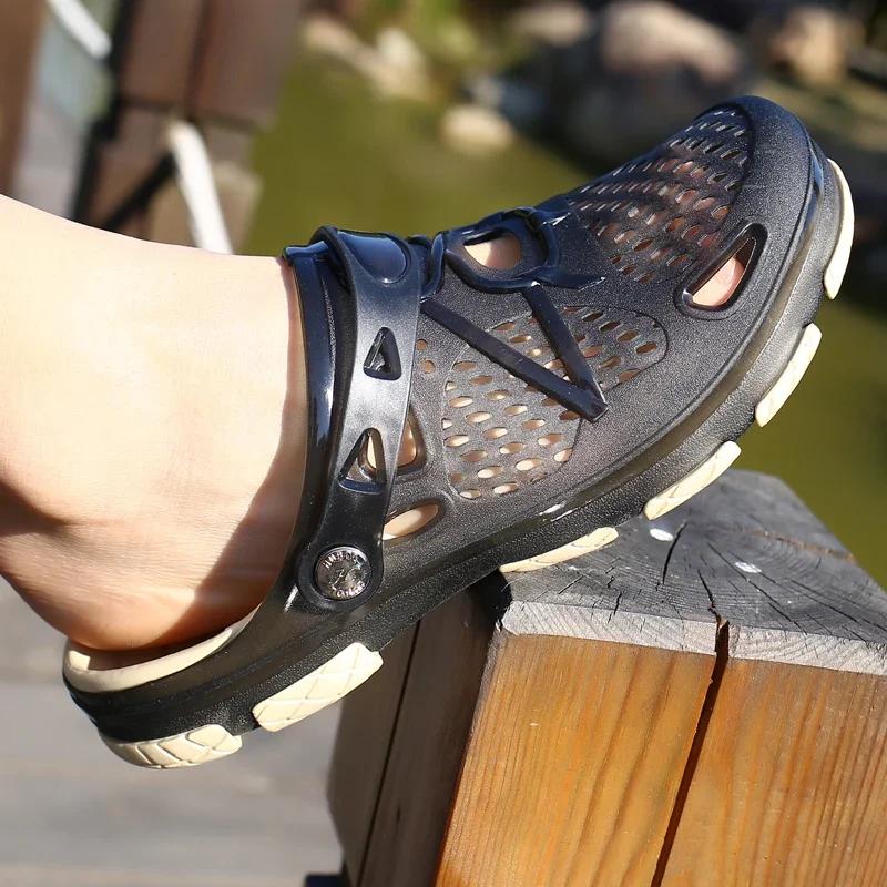 Quality Summer Slippers Men Anti-Slip Wear-Resistant Indoor-use and Home Sandals Footwear for Men Flats Comfortable Beach Sandals Footwear MAEDEF High