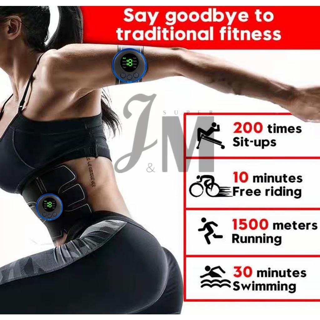 EMS Electric Muscle Stimulator Fitness Massage Abdominal Trainer Toner Body Slimming Massager Home Gym Equiment