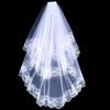 Double Layer Halloween Bridal Veil Long Length Lace Tulle Veil Ghost Bride Veil  Wedding Ceremony