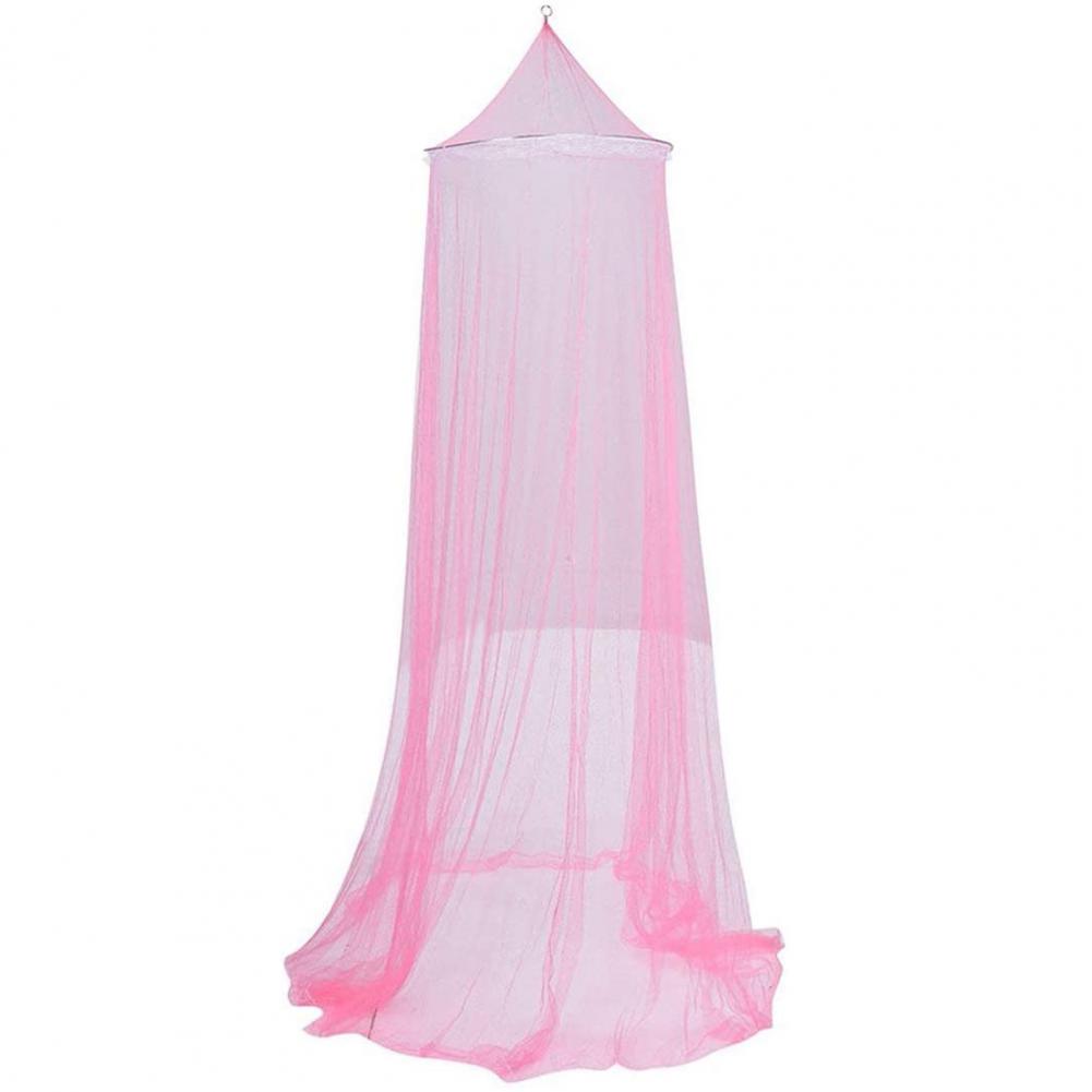 

для летней шифоновой декоративной палатки многофункциональная круглая сетка от комаров для лета розовый