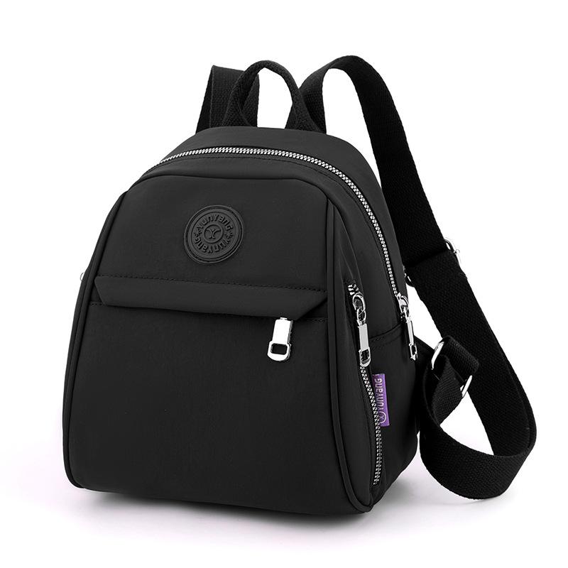 

Простой и модный дорожный рюкзак для мам среднего возраста и повседневный рюкзак для женщин чёрный