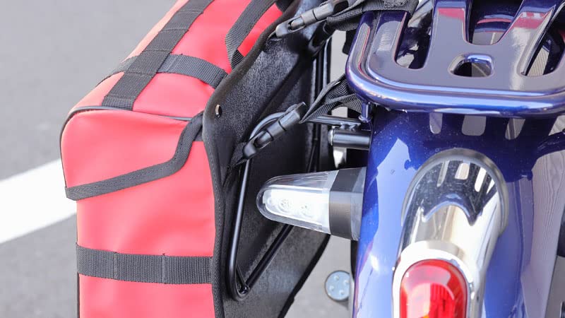 Boční brašna Kijima na kolo, ocelová, Super Cub C125, levá, černá ('18-) 210-49632