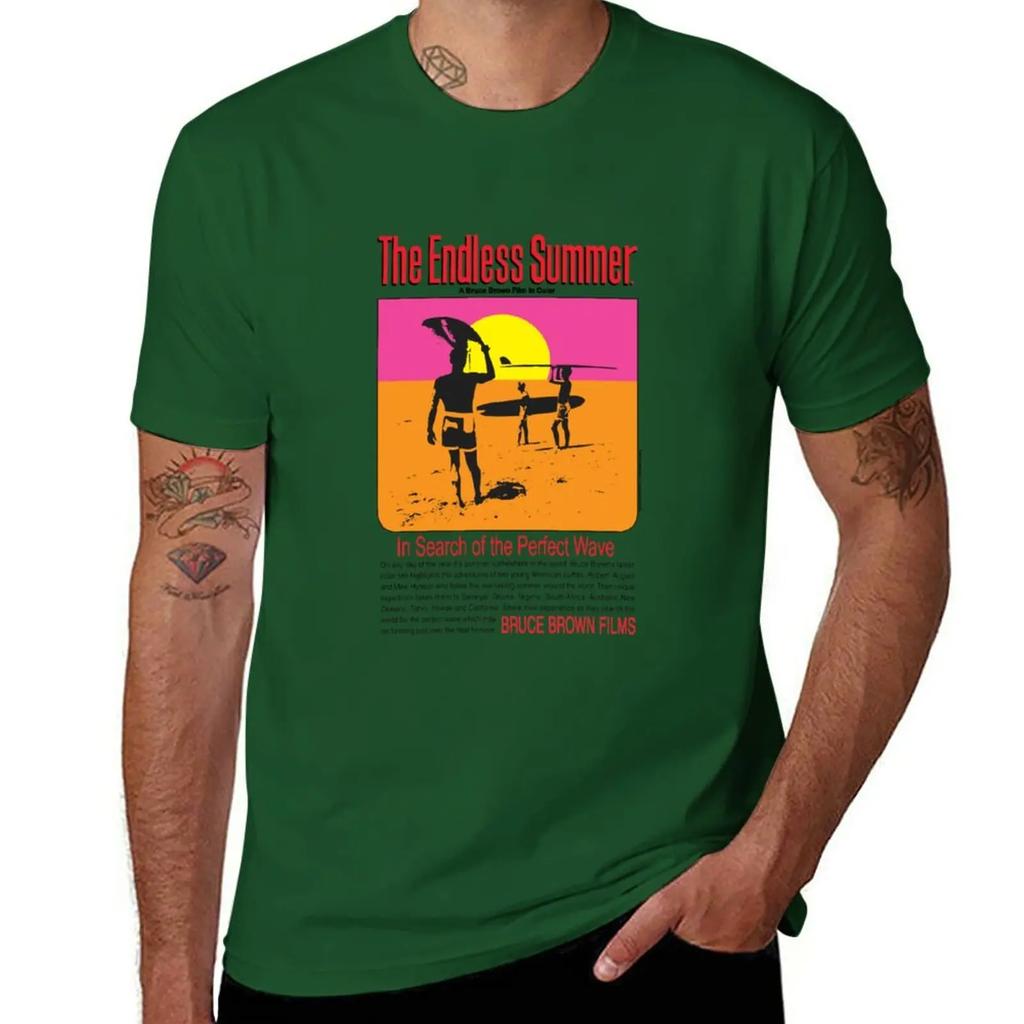 The Endless Summer Original Movie Poster T-Shirt Tees Vintage Clothes Boys Whites Customizeds T-shirt Men