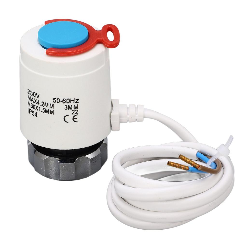 Substituição de Válvula de Radiador Coletor de Água para Aquecimento de Piso Atuador Elétrico Termostático M30x1.5mm 230VAC