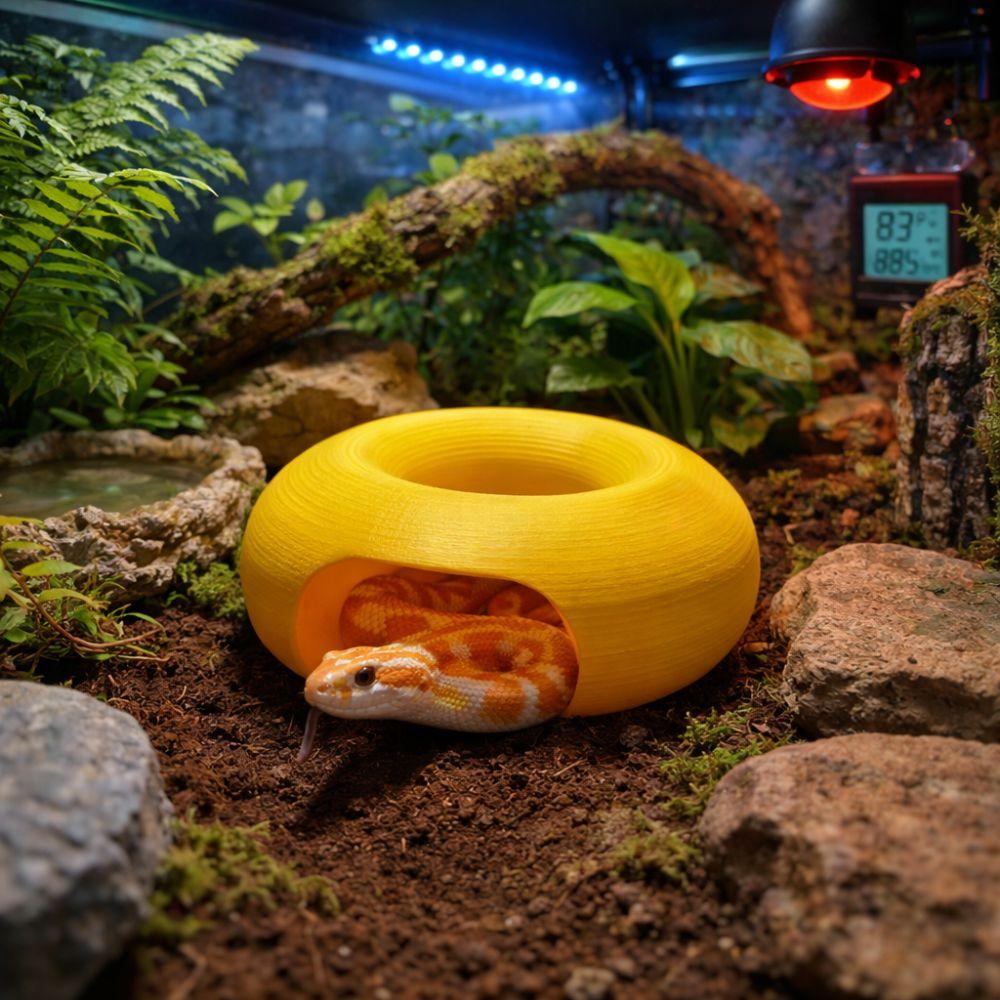 Landscaping Reptile Shelter Unique 3D Printed Cave Practical Reptile Caves  Reptile Terrarium