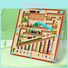 Wooden Magnetic Marble Maze Toy For Kids Educational Logic Development