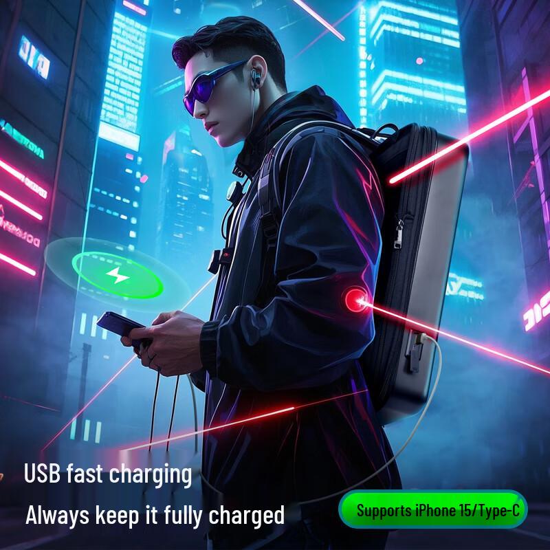 BoPai Gaming Laptop Hard Shell Backpack