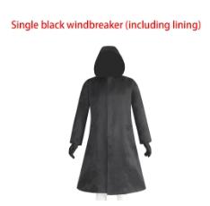 

Korean Drama Game Cosplay Costume With Gloves Man Black Jumpsuit Triangle Disguise Round Square Carnival Party Men Medieval Coat XS&Other
