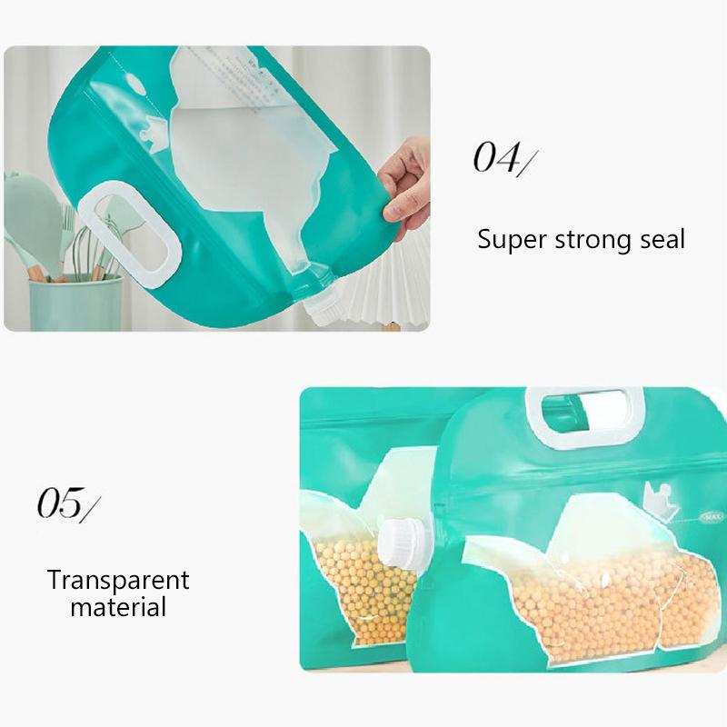1Pcs Insect-Proof Rice Storage Bag Household Airtight Multifunctional Sealed Container For Rice Flour Kitchen Pantry Organizer
