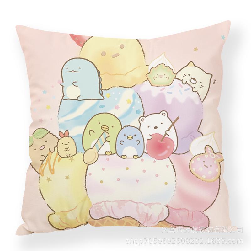 Cartoon Cartoon Corner Creature Pillow Cute Ins Animal Pillow Case Office Waist Rest Premium Durable Quality Useful